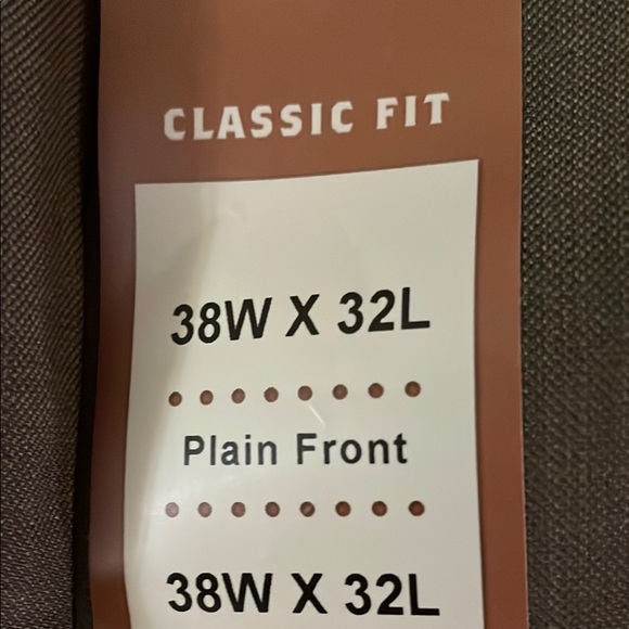 Men's NWT Haggar Olive Dress  Plain Front Classic Fit  Pants 38 x 32 - Picture 6 of 14